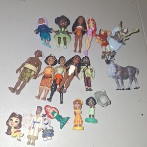 Disney Mini Doll & Character Lot - Multicolor Figures